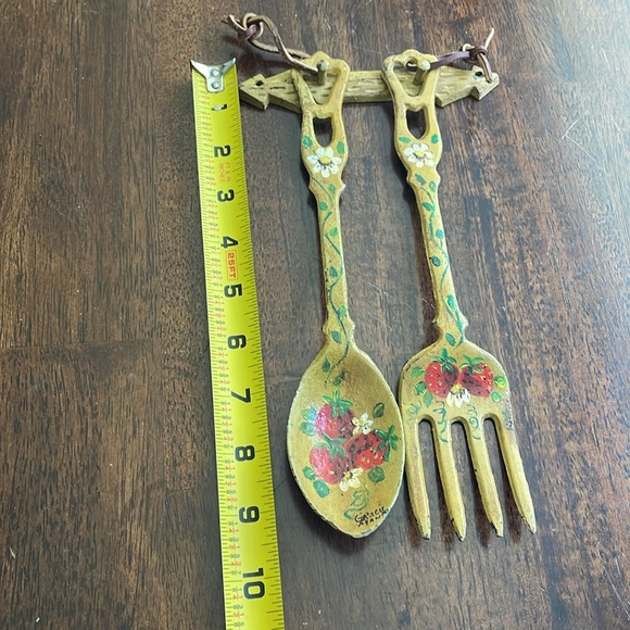 Vintage wrought iron forks spoon set - Picture 4 of 8